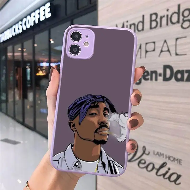2PAC CARTOON Phone Case Matte transparent For Purple iPhone 12 Mini 11 Pro XR XS Max 7 8 Plus X Back Cover
2PAC CARTOON Phone Case Matte transparent For Purple iPhone 12 Mini 11 Pro XR XS Max 7 8 Plus X Back Cover