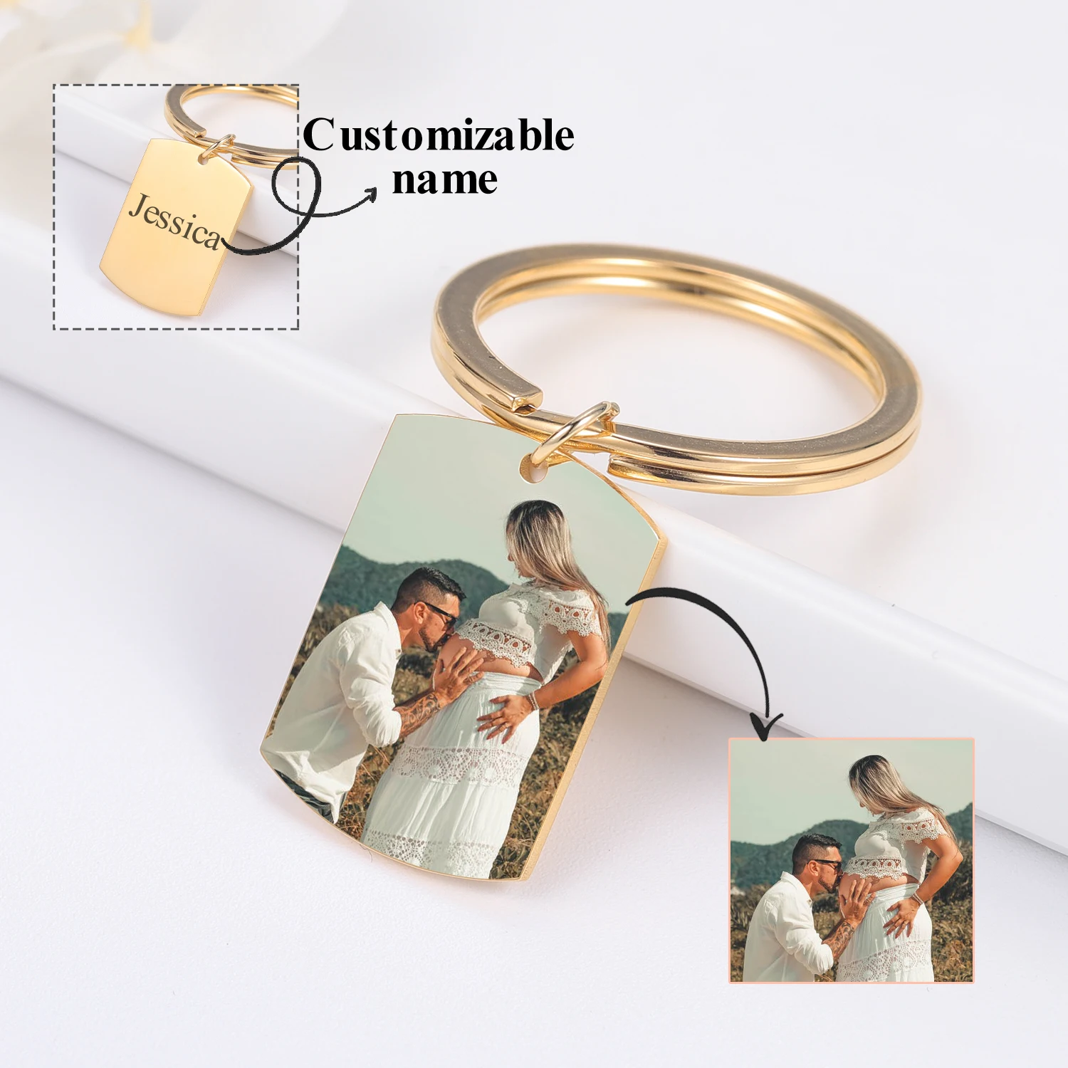 Custom DIY Photo Keychain Personalized Family Member Photo Keyring Father's Day Gift Birthday Present For Dad From Daughter Son 
Custom DIY Photo Keychain Personalized Family Member Photo Keyring Father's Day Gift Birthday Present For Dad From Daughter Son