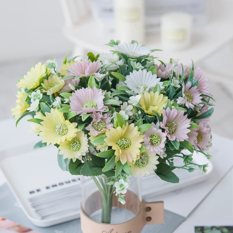 Artificial Sun Flowers Silk Daisy Christmas Decorations Vases for Home Table Setting Wedding Decorative Fake Plants Cheap
Artificial Sun Flowers Silk Daisy Christmas Decorations Vases for Home Table Setting Wedding Decorative Fake Plants Cheap