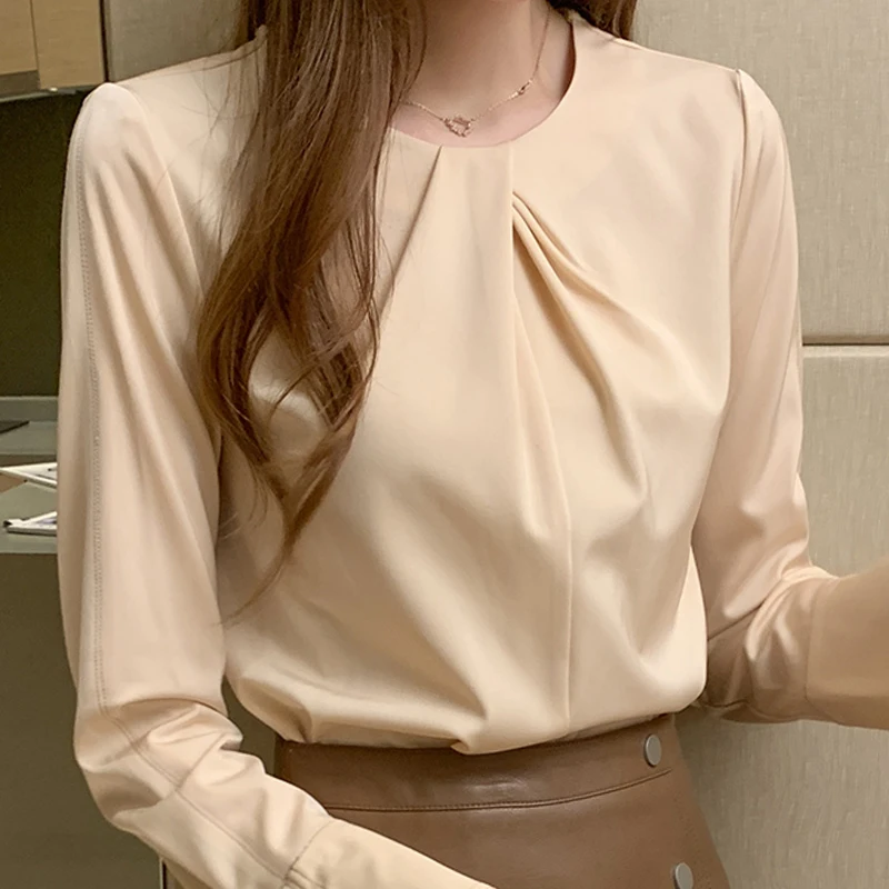 Autumn Long Sleeve Blouse Women Blusas Mujer De Moda 2021 O-Neck Chiffon Blouse Shirt Women Tops Women Blouses Shirts Blusa
Autumn Long Sleeve Blouse Women Blusas Mujer De Moda 2021 O-Neck Chiffon Blouse Shirt Women Tops Women Blouses Shirts Blusa