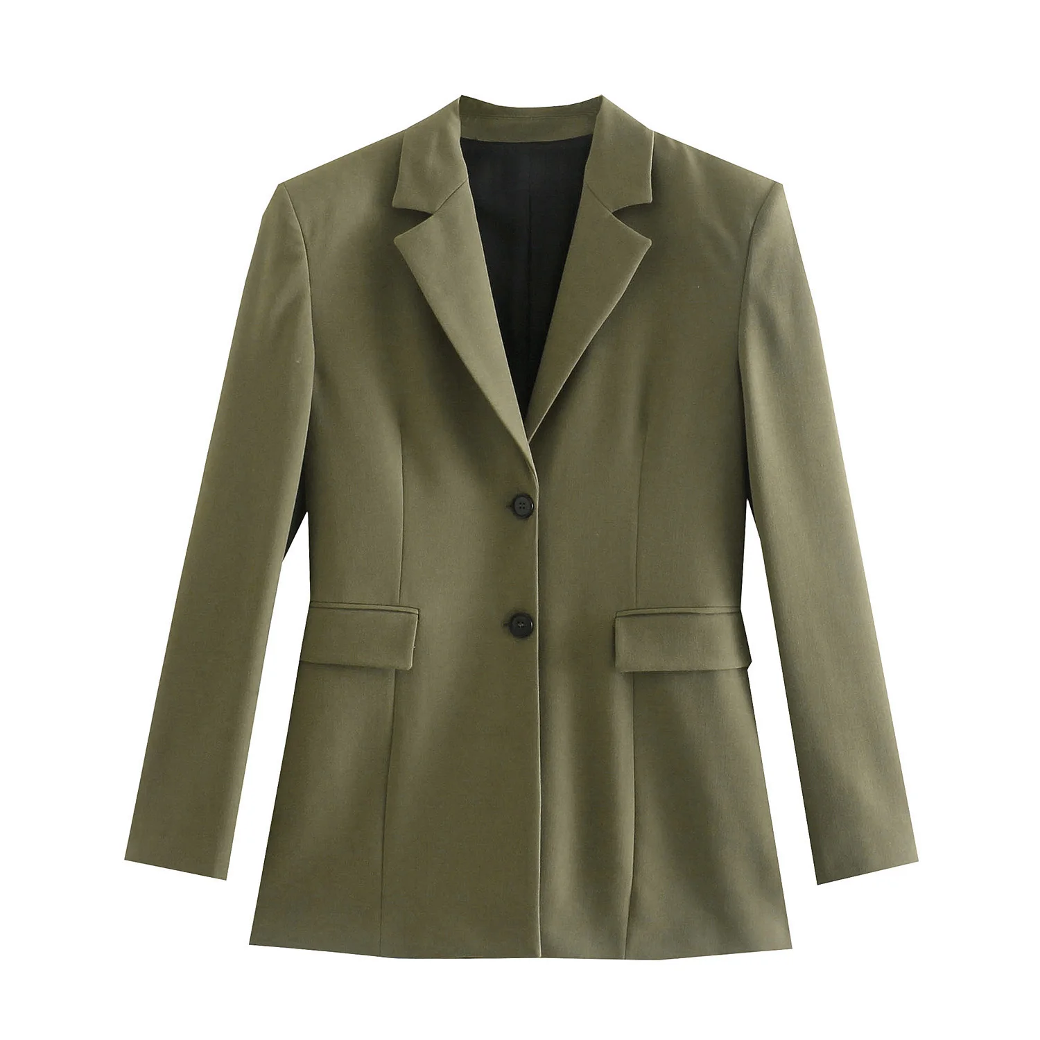 Women Khaki Green Office Lady Casual Blazer Jacket Female Notched Collar Single Breasted Chic Fashion Draped Loose Coat Top
Women Khaki Green Office Lady Casual Blazer Jacket Female Notched Collar Single Breasted Chic Fashion Draped Loose Coat Top