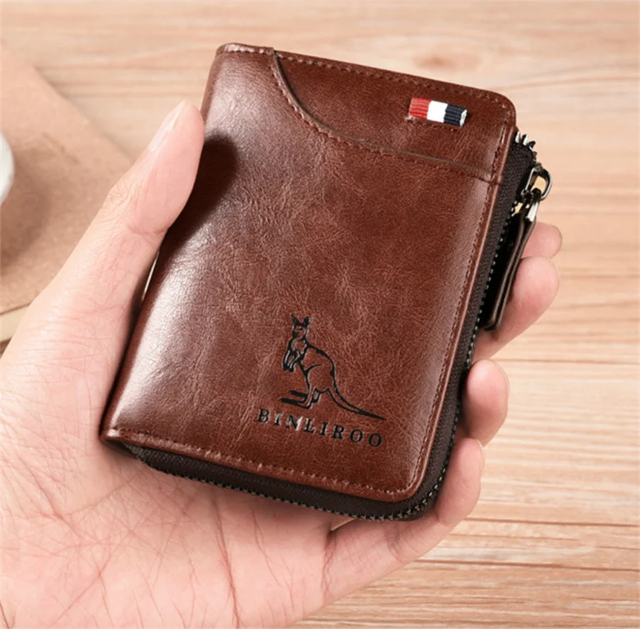 2021 New Leather Wallet Fashion Men Coin Small Cardholder Combination Punk Men's Gift To Friends Purse Brand | Багаж и сумки