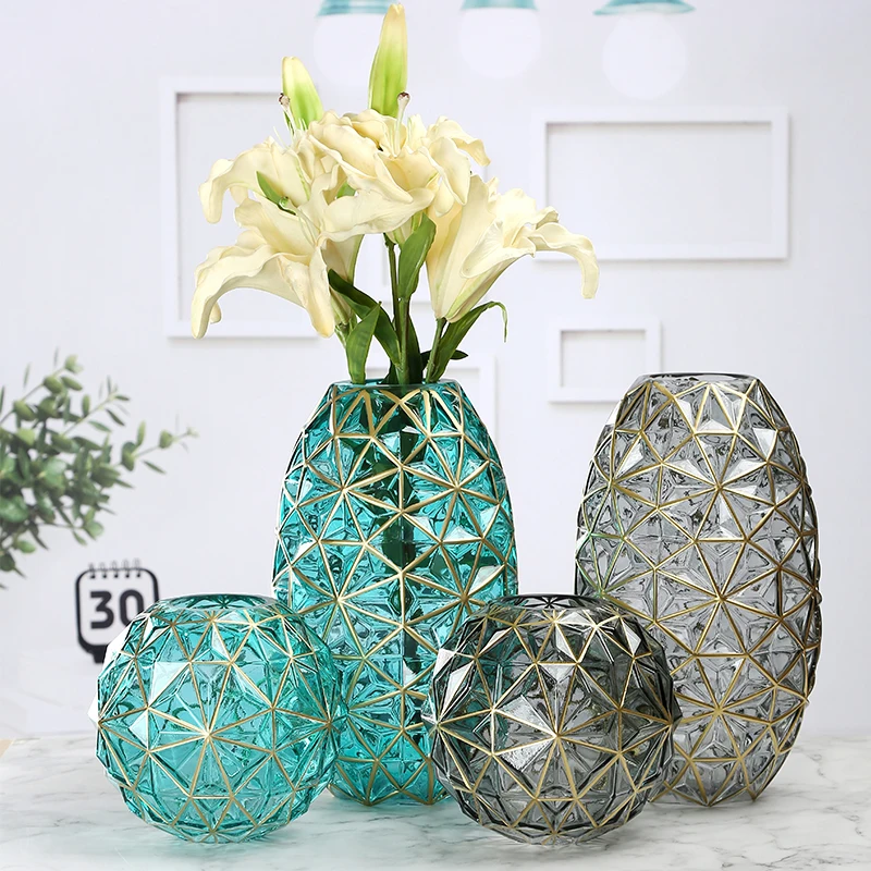 Creative Trace Gold Glass Vase Crafts Dining Table Living Room Entrance Art Home Decoration Handmade Flower Vase Decoration Home
Creative Trace Gold Glass Vase Crafts Dining Table Living Room Entrance Art Home Decoration Handmade Flower Vase Decoration Home