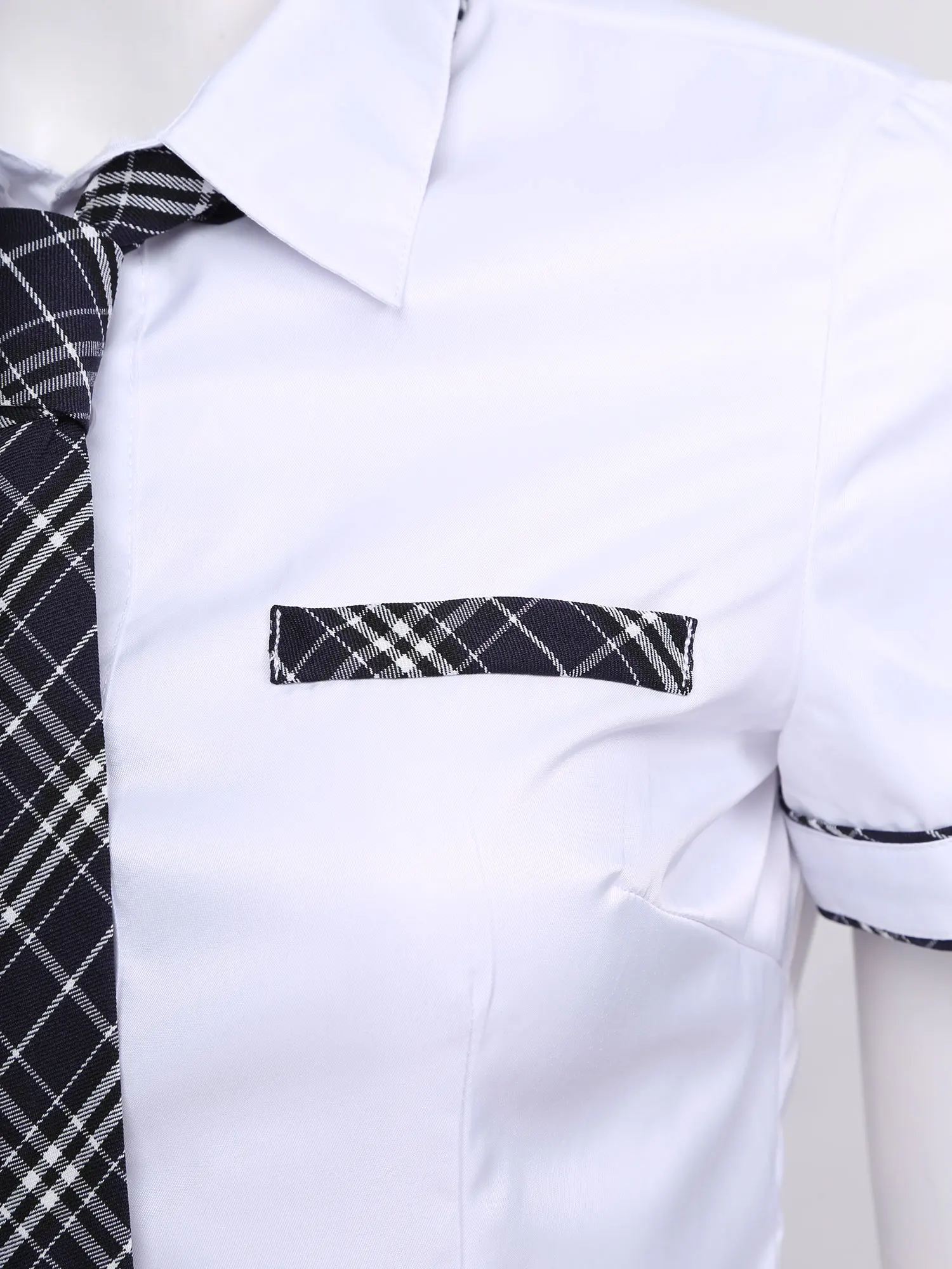 Sexy Women Girls Japanese Student Sailor Party Cosplay Costume Fancy Dress Up School Uniform Shirt with Plaid Skirt and Tie Set
Sexy Women Girls Japanese Student Sailor Party Cosplay Costume Fancy Dress Up School Uniform Shirt with Plaid Skirt and Tie Set