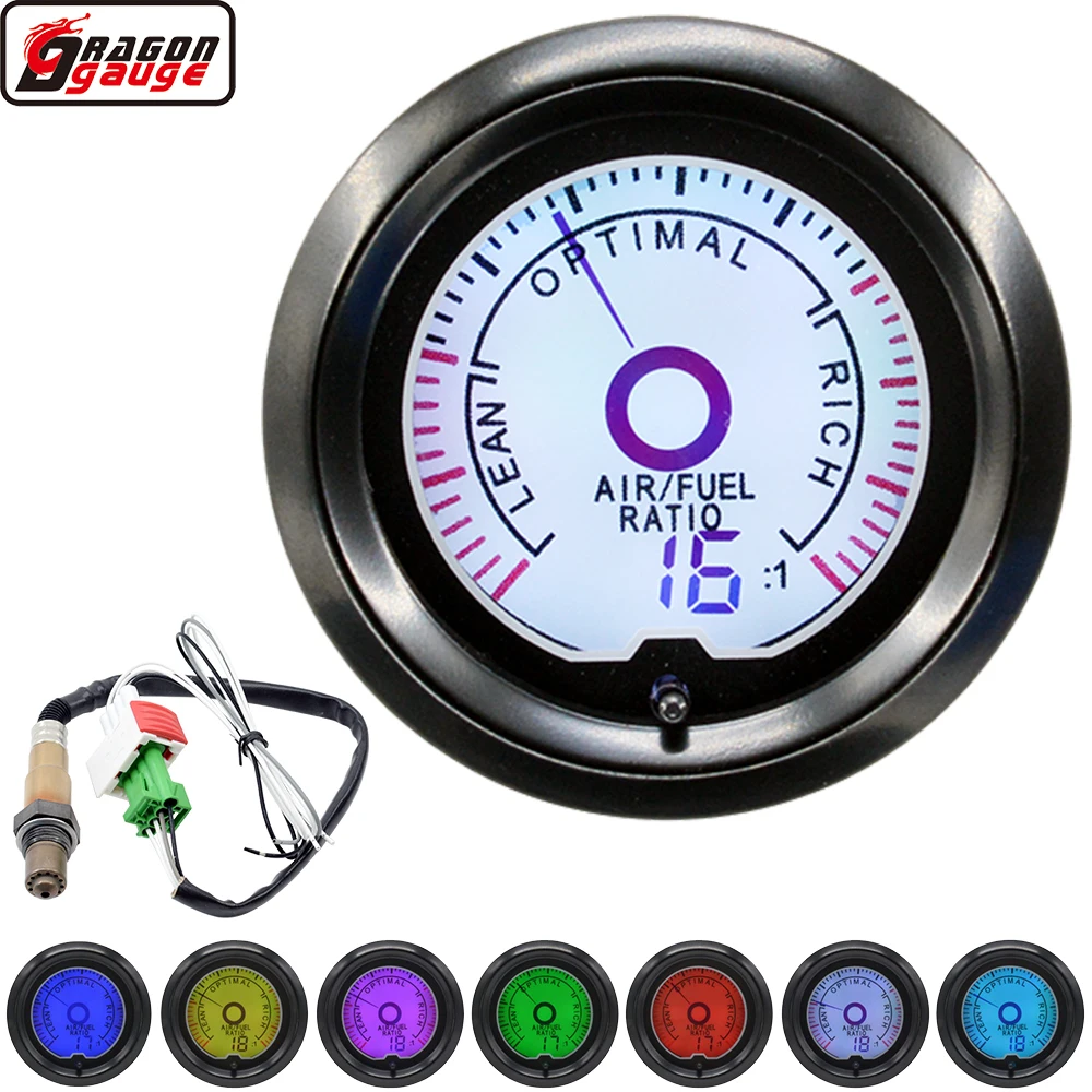 Dragon 52mm 7 Color Pointer LCD Digital Auto Apply To Narrow Band Oxygen Sensor Car Air Fuel Gauge Meter Free Shipping
Dragon 52mm 7 Color Pointer LCD Digital Auto Apply To Narrow Band Oxygen Sensor Car Air Fuel Gauge Meter Free Shipping
