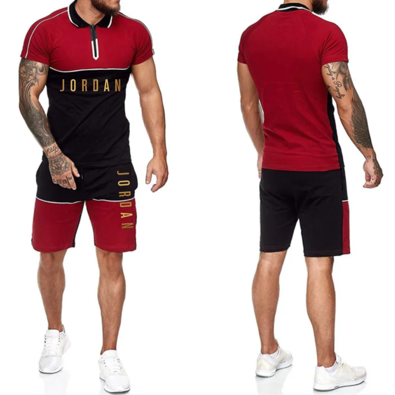 Brand Summer Men's Tracksuit 2 Piece Short Sleeve Men T-shirt+Shorts Basketball Tracksuit Man Brand ropa hombre Men's Sets
Brand Summer Men's Tracksuit 2 Piece Short Sleeve Men T-shirt+Shorts Basketball Tracksuit Man Brand ropa hombre Men's Sets