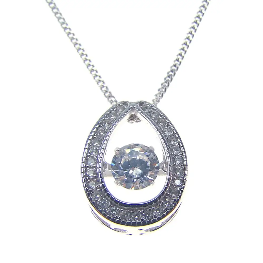 925 Sterling Silver Moving Stone Horseshoe Pendants Dancing Diamond Dancing CZ Women's Pendant
925 Sterling Silver Moving Stone Horseshoe Pendants Dancing Diamond Dancing CZ Women's Pendant