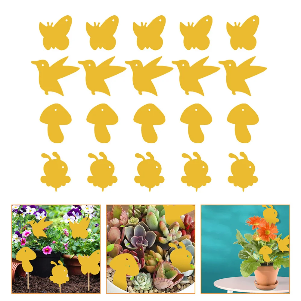 20 Pcs Double-side Mosquito Sticky Traps Balcony Pest Sticky Boards (Yellow)
20 Pcs Double-side Mosquito Sticky Traps Balcony Pest Sticky Boards (Yellow)