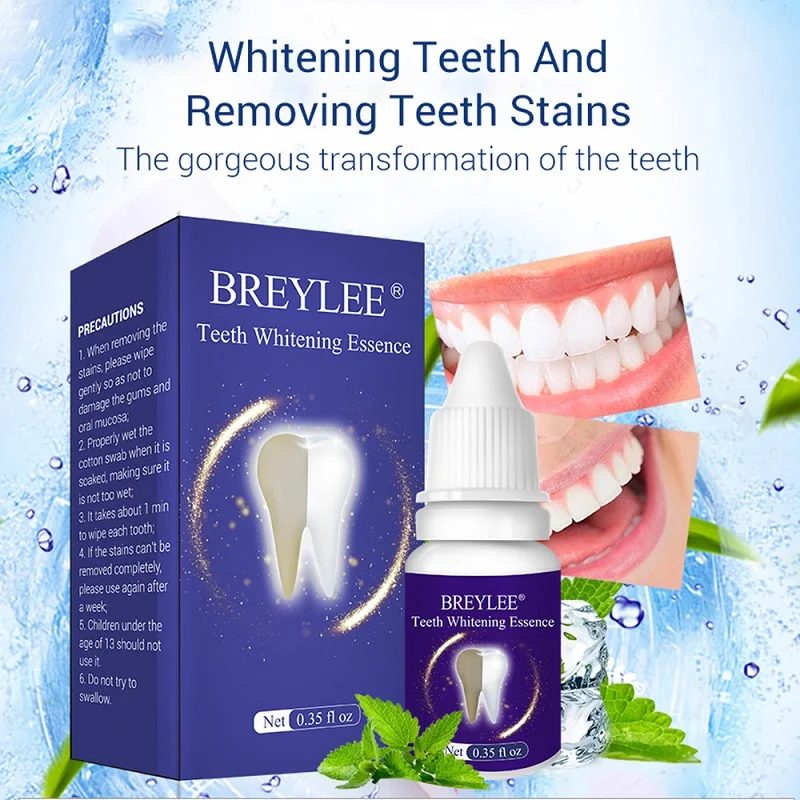 BREYLEE Teeth Whitening Essence Remove Plaque Stains Cleaning Dental Tools Whiten Tooth Toothpaste Serum Oral Hygiene Care
BREYLEE Teeth Whitening Essence Remove Plaque Stains Cleaning Dental Tools Whiten Tooth Toothpaste Serum Oral Hygiene Care