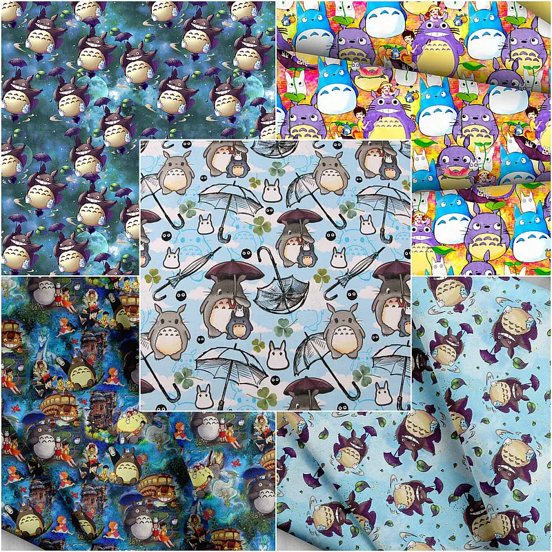 Cartoon Totoro Cotton Fabric By Half Yard for Kids Clothes Home Textile Slipcover Sewing Quilting DIY Needlework Material
Cartoon Totoro Cotton Fabric By Half Yard for Kids Clothes Home Textile Slipcover Sewing Quilting DIY Needlework Material