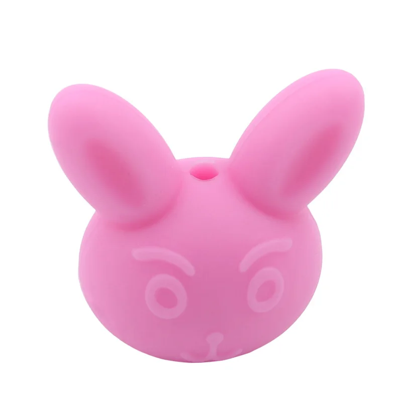 Rabbit Head Silicone Beads Baby Teething Teether 5pcs/pack BPA Free Necklace Making Making Chew Toy Baby care products
Rabbit Head Silicone Beads Baby Teething Teether 5pcs/pack BPA Free Necklace Making Making Chew Toy Baby care products