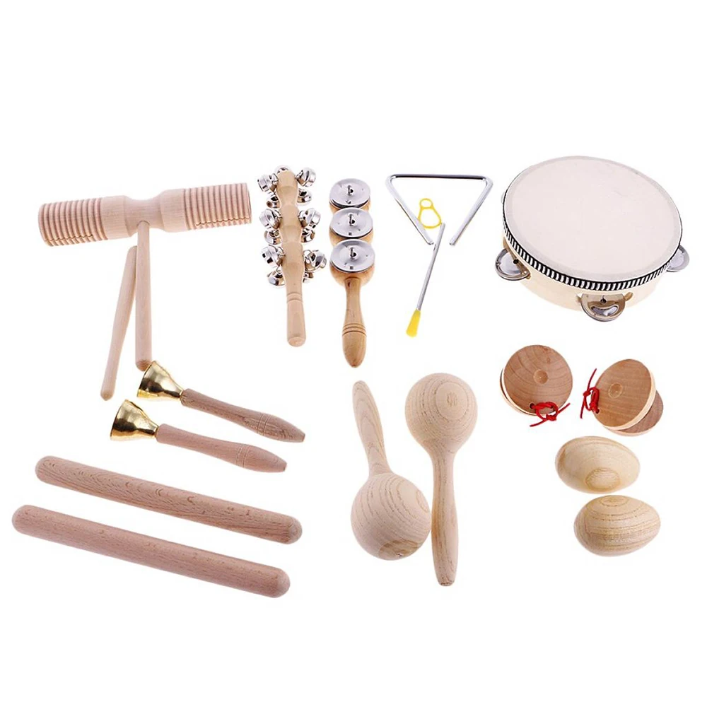 Musical Hand Percussion Instrument Set Shaker Bell Sand Maraca Eggs Hammer Shaker Sound Guiro Stick Wooden Eudcational Toys
Musical Hand Percussion Instrument Set Shaker Bell Sand Maraca Eggs Hammer Shaker Sound Guiro Stick Wooden Eudcational Toys