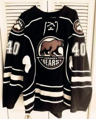 

Rare Vintage 2015-16 Bears #40 Caleb Herbert MEN'S Hockey Jersey Embroidery Stitched Customize any number and name