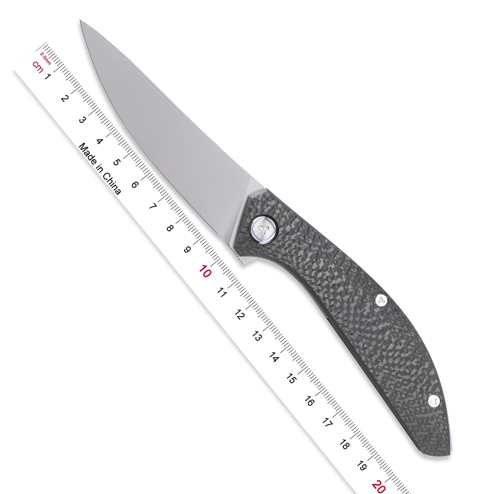 Складной нож SIGMA Flipper Green thorn на заказ лезвие M390 ручка из углеродного волокна