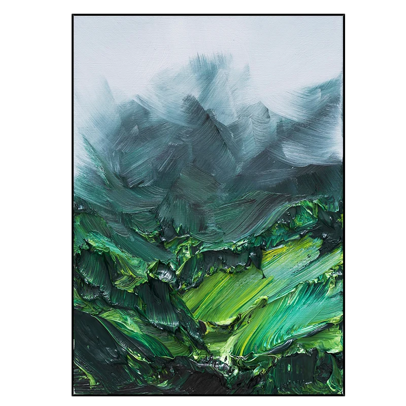 Hand-Painted Oil Painting on Canvas Abstract Green Mountain Home Living Room Bedroom Bathroom Wall Hang Art Hotel Decor No Frame
Hand-Painted Oil Painting on Canvas Abstract Green Mountain Home Living Room Bedroom Bathroom Wall Hang Art Hotel Decor No Frame