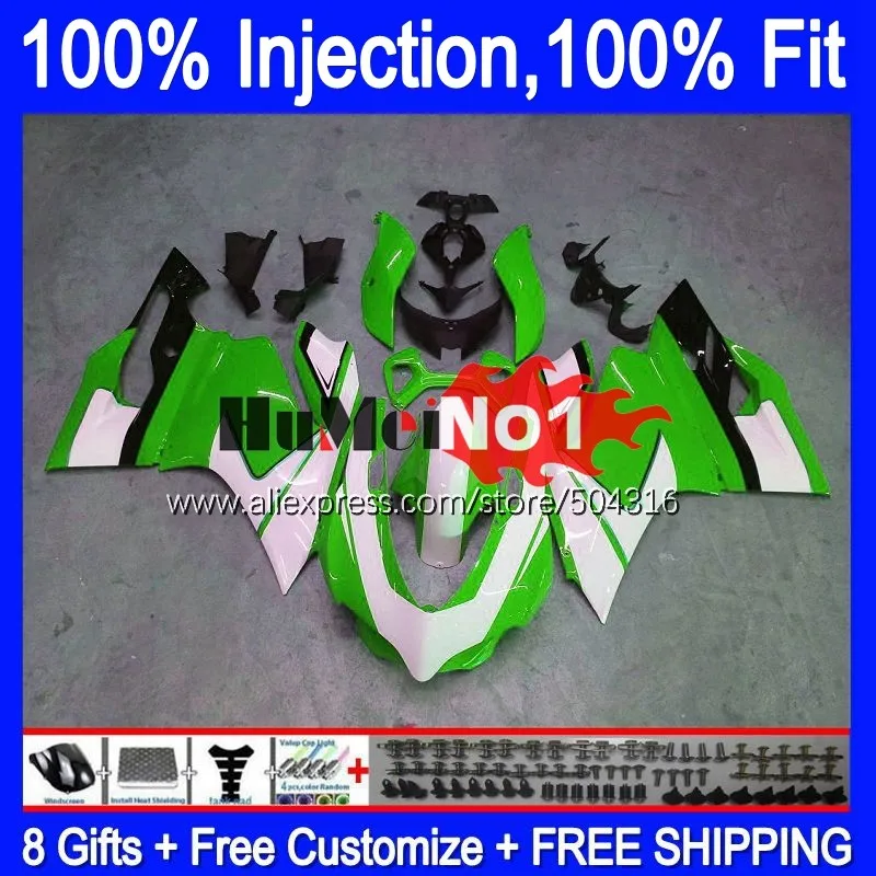 Injection For DUCATI Panigale 899 1199 S 1199R 120MC.35 green white 899S 12 13 14 15 16 1199S 2012 2013 2014 2015 2016 Fairing
Injection For DUCATI Panigale 899 1199 S 1199R 120MC.35 green white 899S 12 13 14 15 16 1199S 2012 2013 2014 2015 2016 Fairing