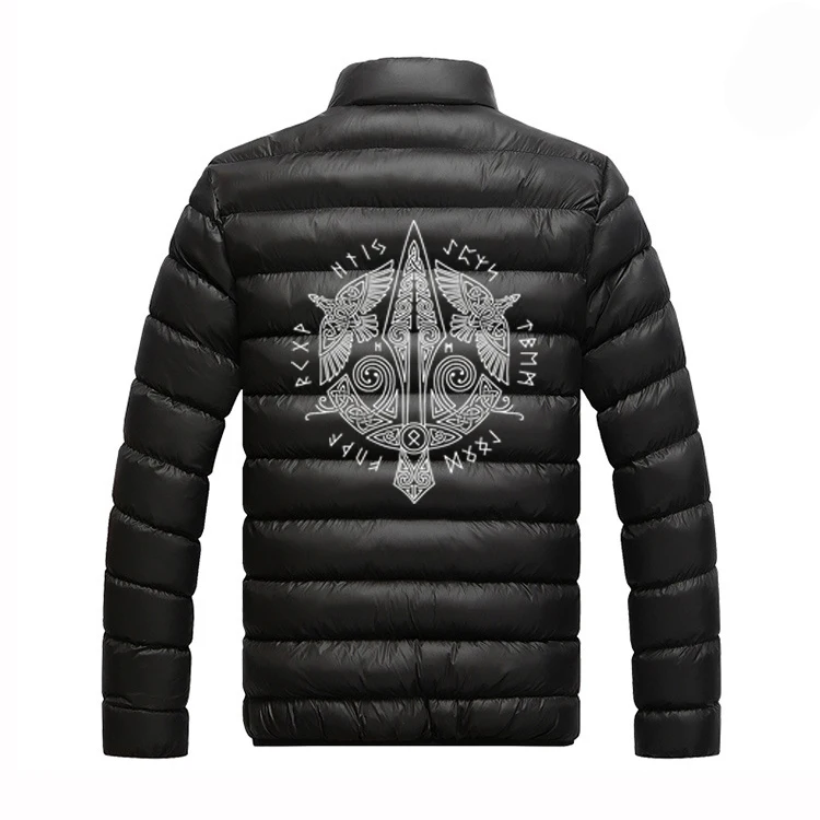 Odin Vikings Viking Berserker Print Zipper Casual Commission Padded Coats College Men's Warm Male Hip Hop Coat Tops Jacket
Odin Vikings Viking Berserker Print Zipper Casual Commission Padded Coats College Men's Warm Male Hip Hop Coat Tops Jacket