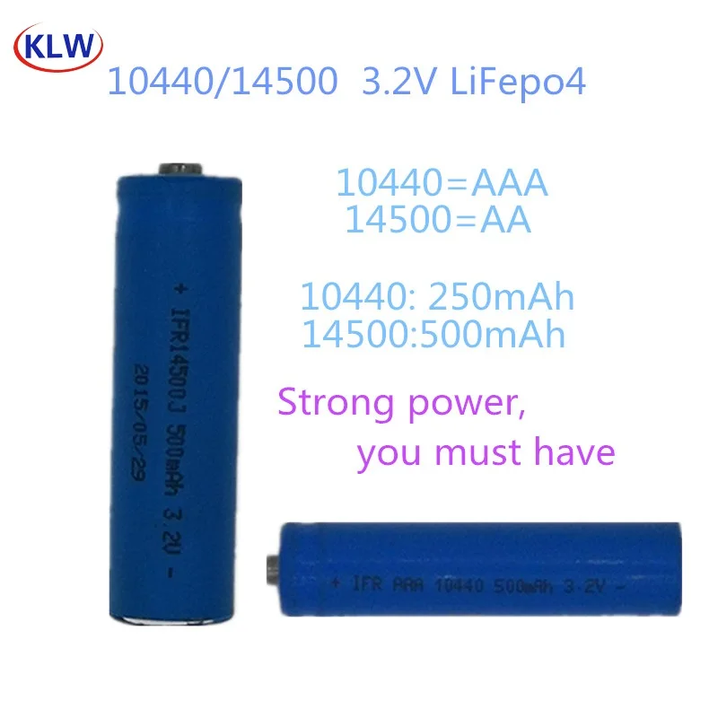 Аккумуляторные батареи AA AAA 3 2 в LiFePo4 10440 14500 с слотами умное зарядное устройство