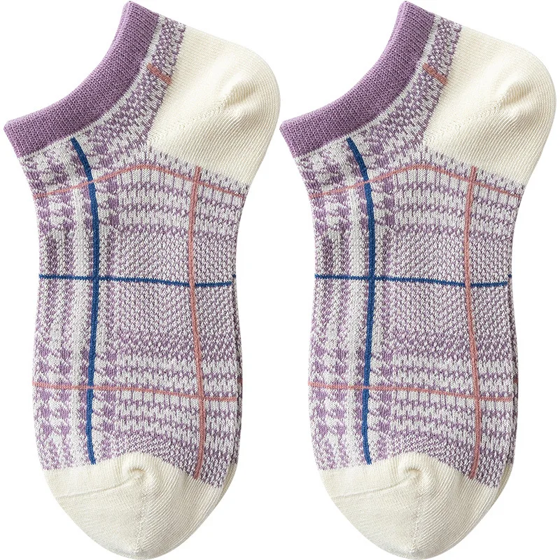2021 Purple Grid Series Women Socks Caramella 3pairs/lot Elegant Short Socks ins Fashion Invisible Boat Socks for Spring
2021 Purple Grid Series Women Socks Caramella 3pairs/lot Elegant Short Socks ins Fashion Invisible Boat Socks for Spring