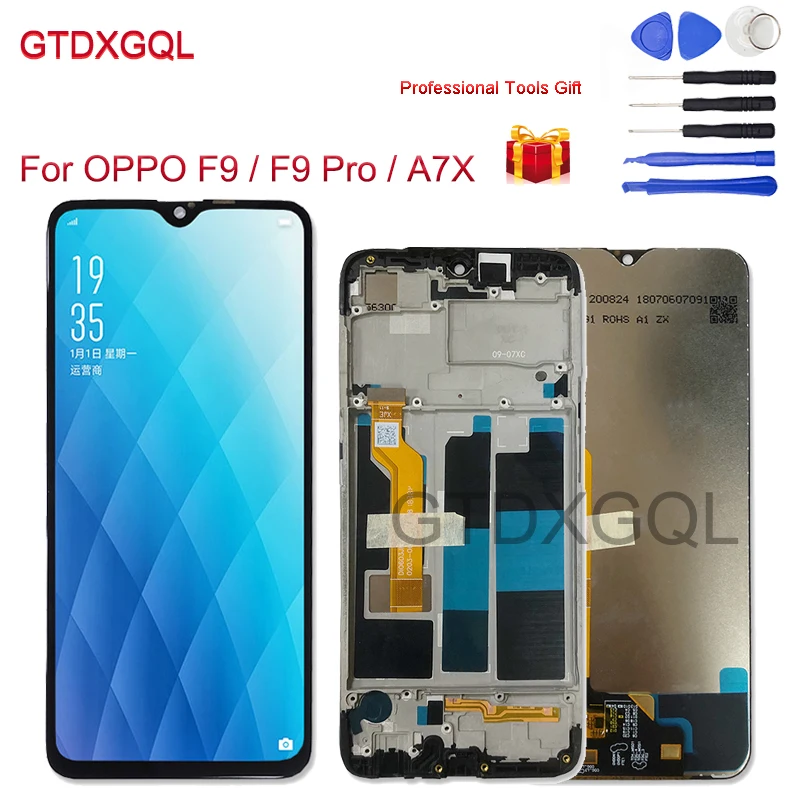 6.3" Original NEW Black For OPPO F9 / F9 Pro CPH1823 CPH1881 CPH1825 LCD Touch Screen Sensor For Oppo A7X PBBM00 PBBT00 Display
6.3" Original NEW Black For OPPO F9 / F9 Pro CPH1823 CPH1881 CPH1825 LCD Touch Screen Sensor For Oppo A7X PBBM00 PBBT00 Display