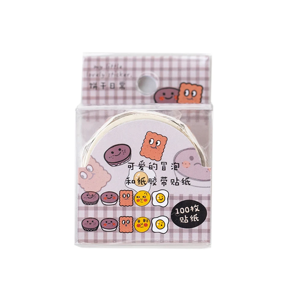 100pcs/roll Cute Cartoon Washi Tape Stickers Diary Scrapbook DIY Collage Sticker Decoration Stationery Stickers
100pcs/roll Cute Cartoon Washi Tape Stickers Diary Scrapbook DIY Collage Sticker Decoration Stationery Stickers