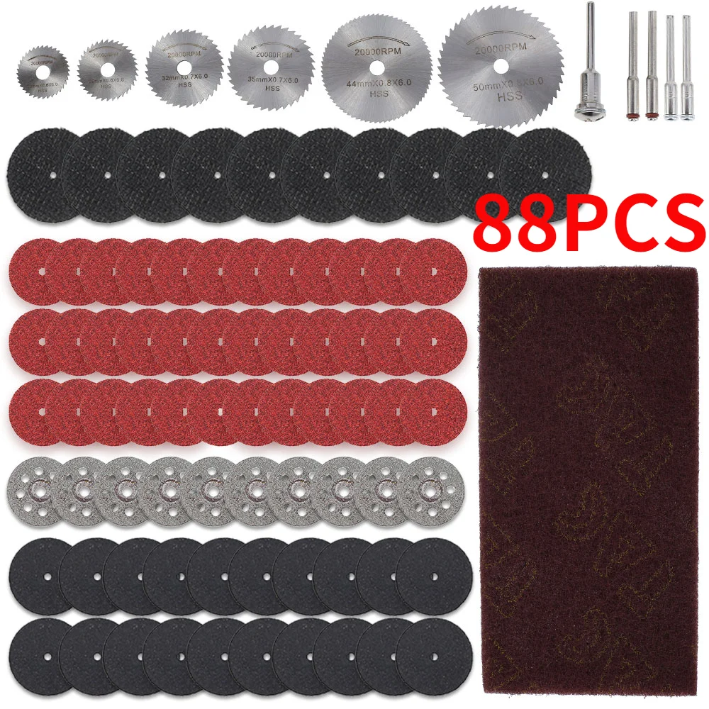 88Pcs Diamond Cutting Discs Metal Saw Blade Set HSS Mini Circular Saw Blade For Dremel Rotary Tools Resin Cut-Off Wheels Diamond
88Pcs Diamond Cutting Discs Metal Saw Blade Set HSS Mini Circular Saw Blade For Dremel Rotary Tools Resin Cut-Off Wheels Diamond