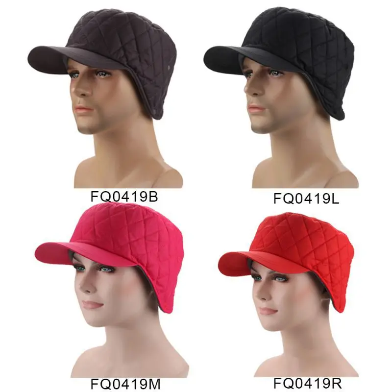 Outdoor Men Women Winter Hat Windproof Warm With Earflap Thick Fleece Lining Baseball Cap For Ski Climbing Camping | Спорт и