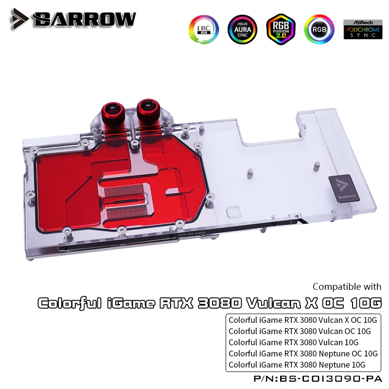 Barrow GPU Water Block For GALAX & GAINWARD RTX 3080/ 3090,Full Cover 5v ARGB GPU Cooler, Motherboard AURA SYNC BS-COI3090-PA
Barrow GPU Water Block For GALAX & GAINWARD RTX 3080/ 3090,Full Cover 5v ARGB GPU Cooler, Motherboard AURA SYNC BS-COI3090-PA