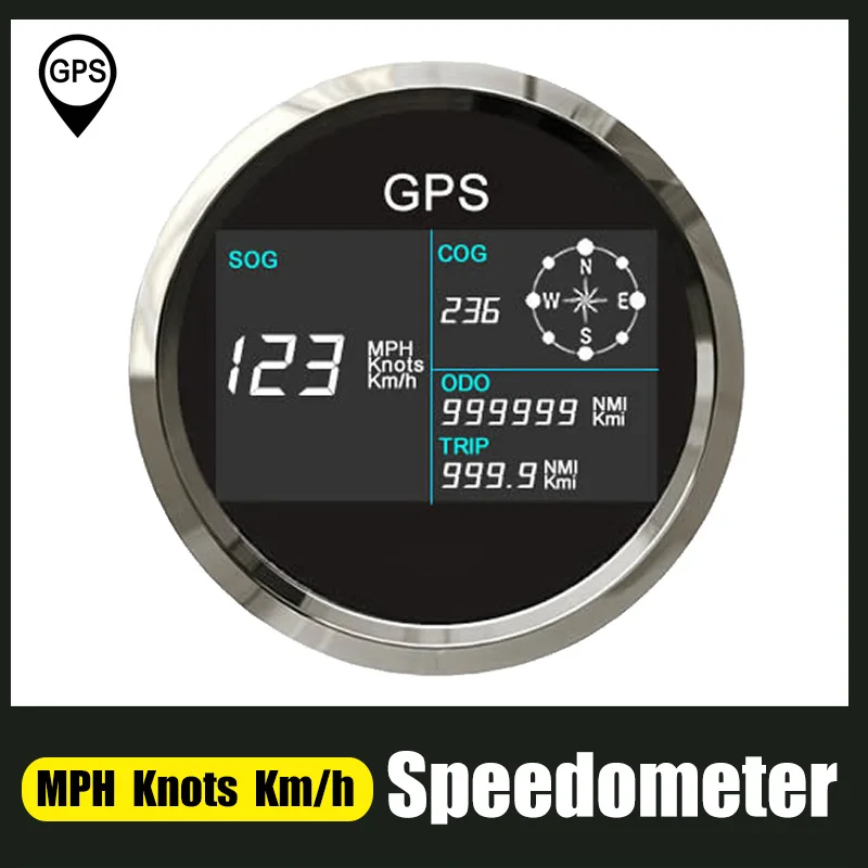 Digital 85mm GPS Speedometer With 7 Color Backlight LCD Display Odometer Adjustable Mileage Trip Counter For Car Boat 12V 24V
Digital 85mm GPS Speedometer With 7 Color Backlight LCD Display Odometer Adjustable Mileage Trip Counter For Car Boat 12V 24V