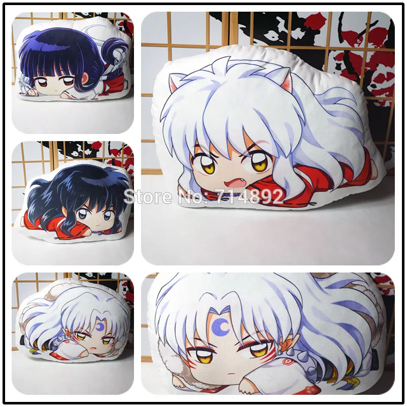 Аниме Inuyasha плюшевая кукла подушка Sesshoumaru Kagome Kikyou модель игрушки Мягкая