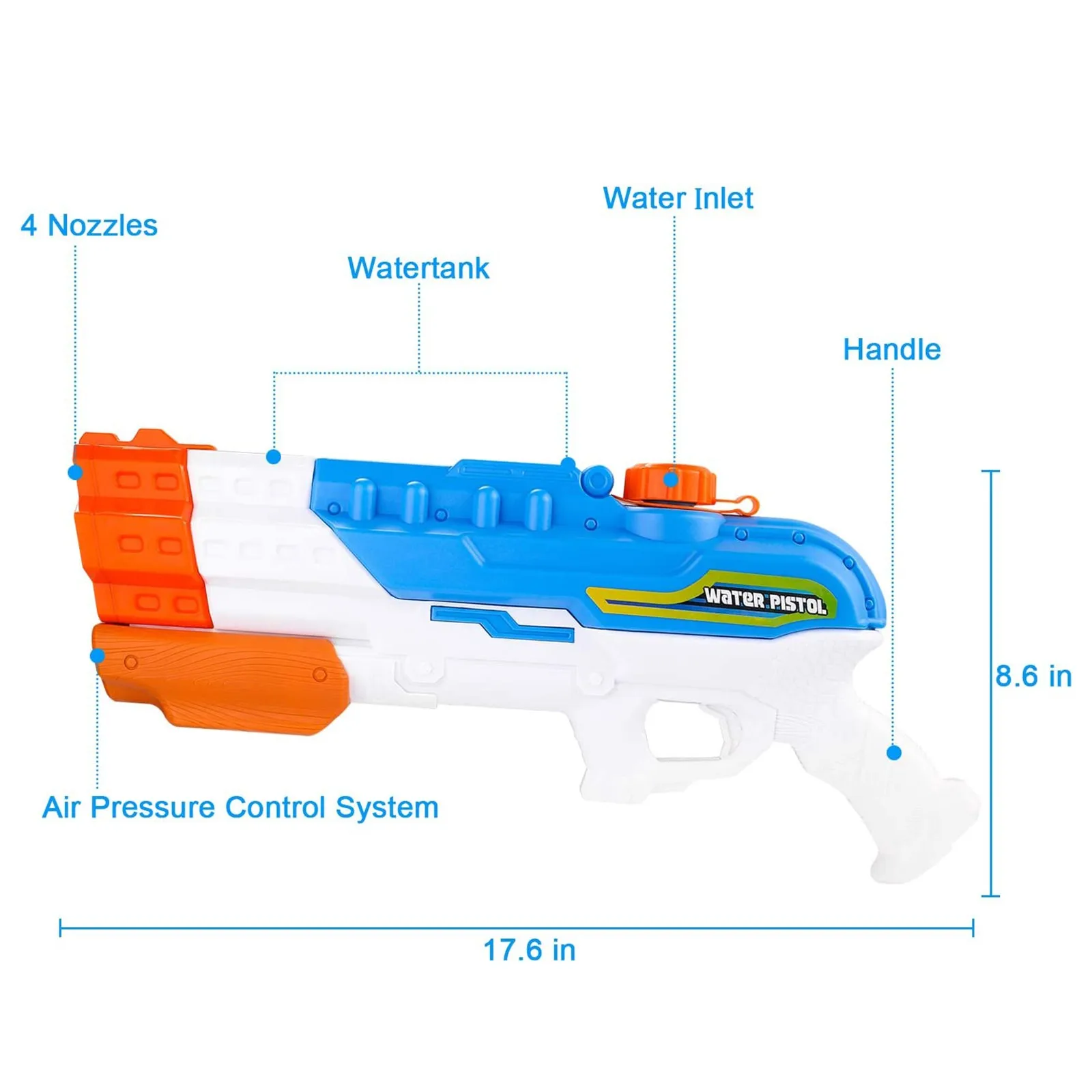 Space Water Guns Toys Kids Squirt Guns Child Summer Beach Games Swimming Pool Classic Outdoor Four Diamond Muzzle Toy Armas
Space Water Guns Toys Kids Squirt Guns Child Summer Beach Games Swimming Pool Classic Outdoor Four Diamond Muzzle Toy Armas