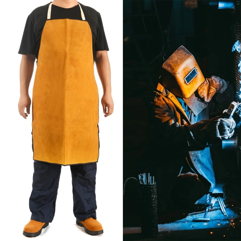 Cowhide Professional Welding Apron Heavy Duty Spark for Men Unique Gift Apron Women Mothers Fathers Wear Resistant 
Cowhide Professional Welding Apron Heavy Duty Spark for Men Unique Gift Apron Women Mothers Fathers Wear Resistant