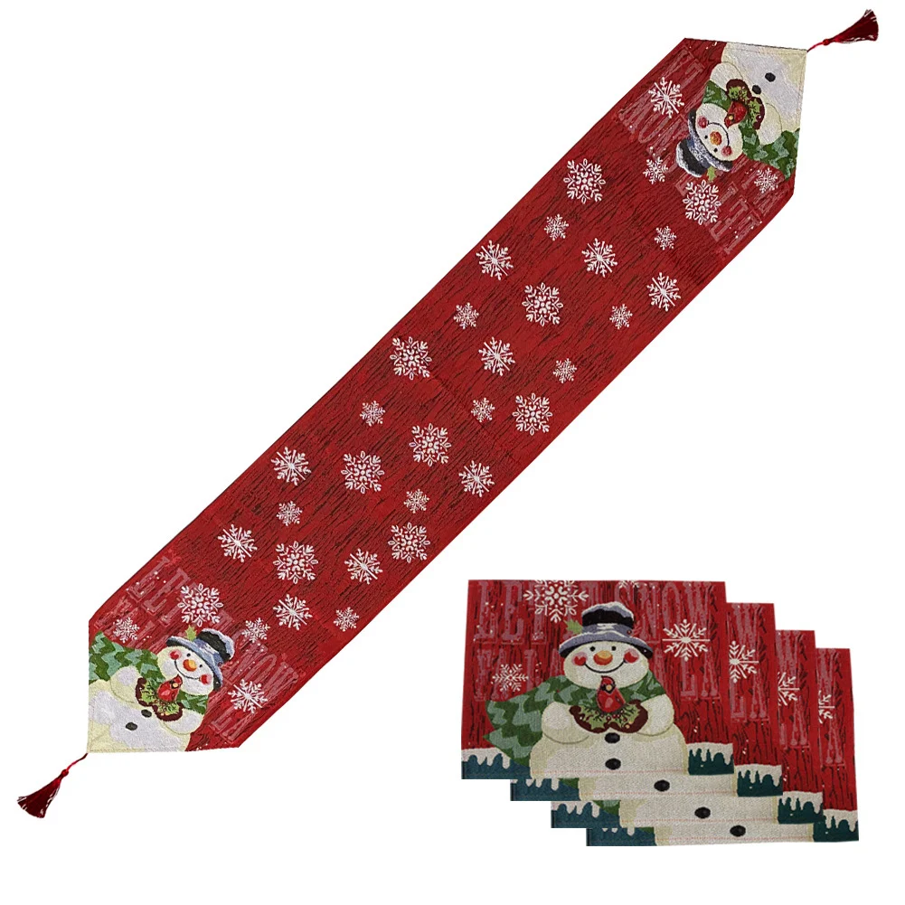 Navidad Snowman Snowflake Table Runner Placemat Dining Table Decor for 2022 Xmas Ornaments New Year's Decor Christmas Decoration
Navidad Snowman Snowflake Table Runner Placemat Dining Table Decor for 2022 Xmas Ornaments New Year's Decor Christmas Decoration