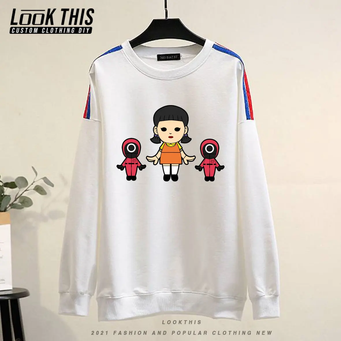 Korean Squid Game Hot TV Show Men's Oversized Pullover O-neck Tops National Tide Unisex Long Sleeve Sweatshirt Spring Winter
Korean Squid Game Hot TV Show Men's Oversized Pullover O-neck Tops National Tide Unisex Long Sleeve Sweatshirt Spring Winter
