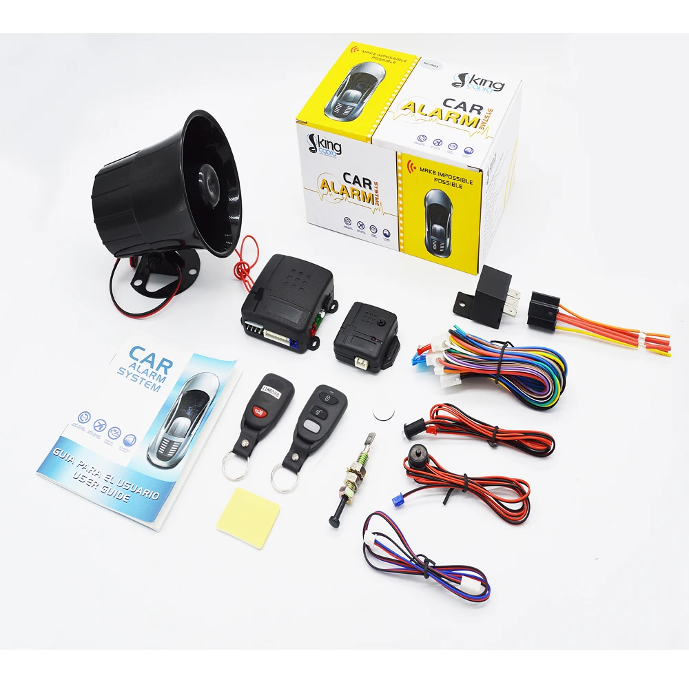 Universal 1-Way Car Alarm Vehicle System Protection Security System Keyless Entry Siren + 2 Remote Control Burglar Alarm
Universal 1-Way Car Alarm Vehicle System Protection Security System Keyless Entry Siren + 2 Remote Control Burglar Alarm