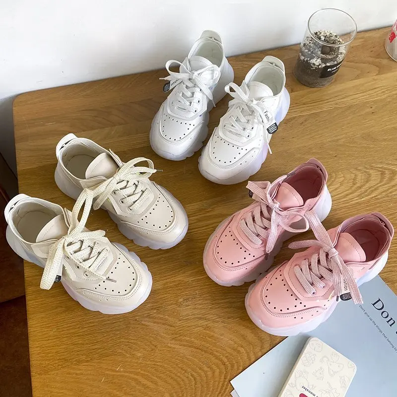 Breathable Platform Shoes for Women Round Toe Lace Up Ladies Travel Dad Shoe 2021 New Fashion Running Chunky Sneakers Woman
Breathable Platform Shoes for Women Round Toe Lace Up Ladies Travel Dad Shoe 2021 New Fashion Running Chunky Sneakers Woman