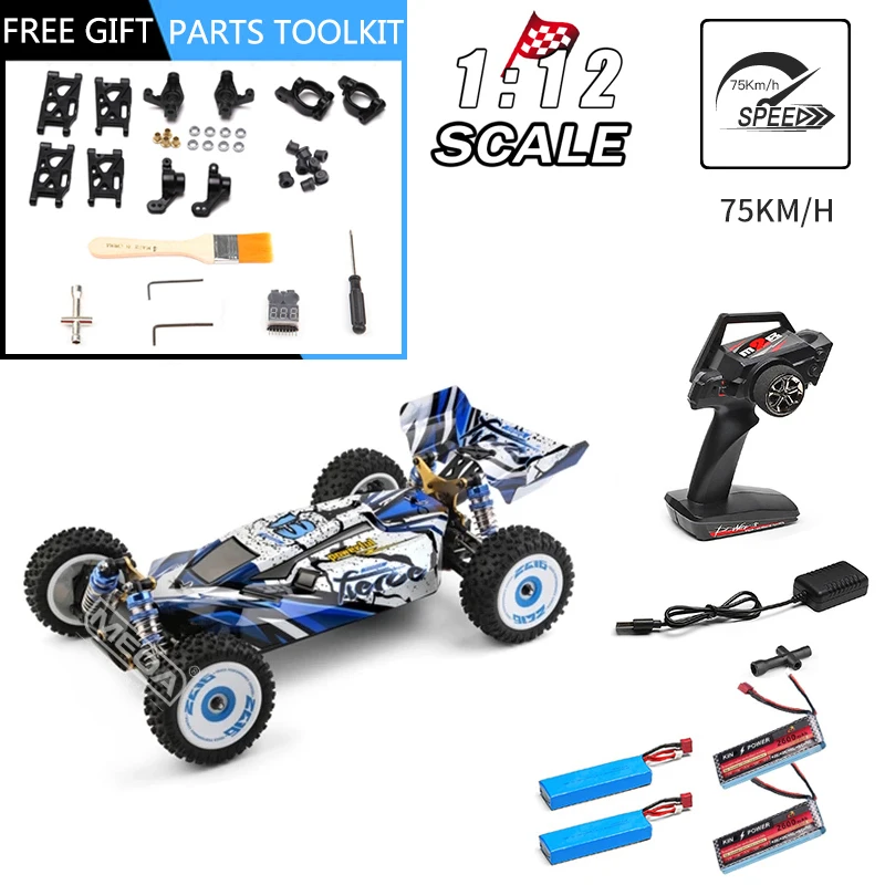 

Wltoys 124017 4WD 75 Km/H Big Feet SUV Drift RC Car Brushless Motor High Speed Racing 1/12 2.4GHz With Parts Kit