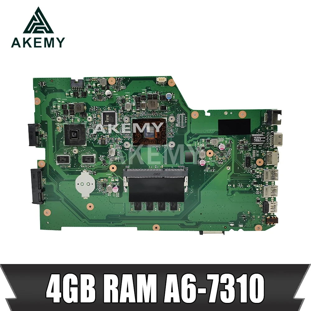 Akemy X751YI материнская плата для ноутбука For Asus X751Y K751Y 2 Гб видеокарта 4 RAM A6 7310