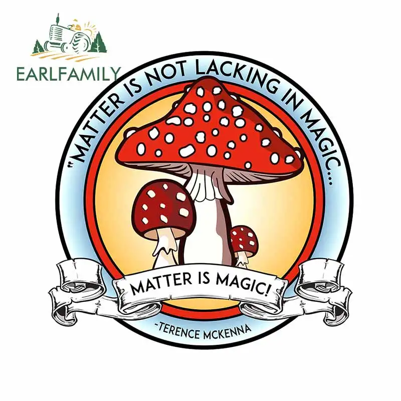 EARLFAMILY 13cm x 12.7cm for Mushroom Matter Is Magic Windshield Car Stickers Laptop Decal RV Windshield Cartoon Car Assessoires
EARLFAMILY 13cm x 12.7cm for Mushroom Matter Is Magic Windshield Car Stickers Laptop Decal RV Windshield Cartoon Car Assessoires