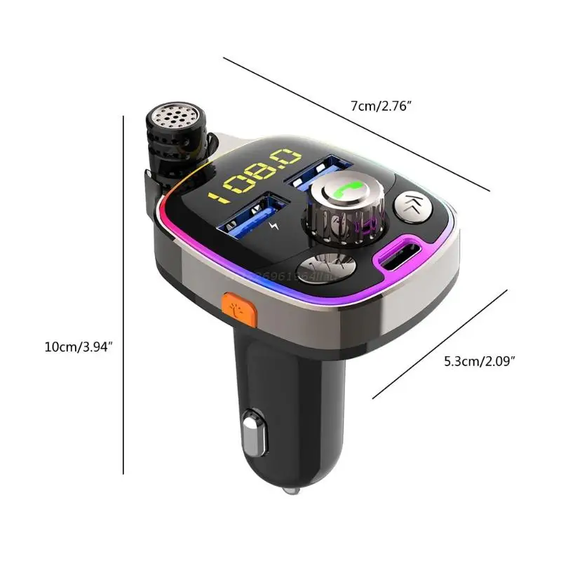G6KC FM Transmitter Bluetooth-compatible Car USB Charinging Call Answeing Hanging Up
G6KC FM Transmitter Bluetooth-compatible Car USB Charinging Call Answeing Hanging Up