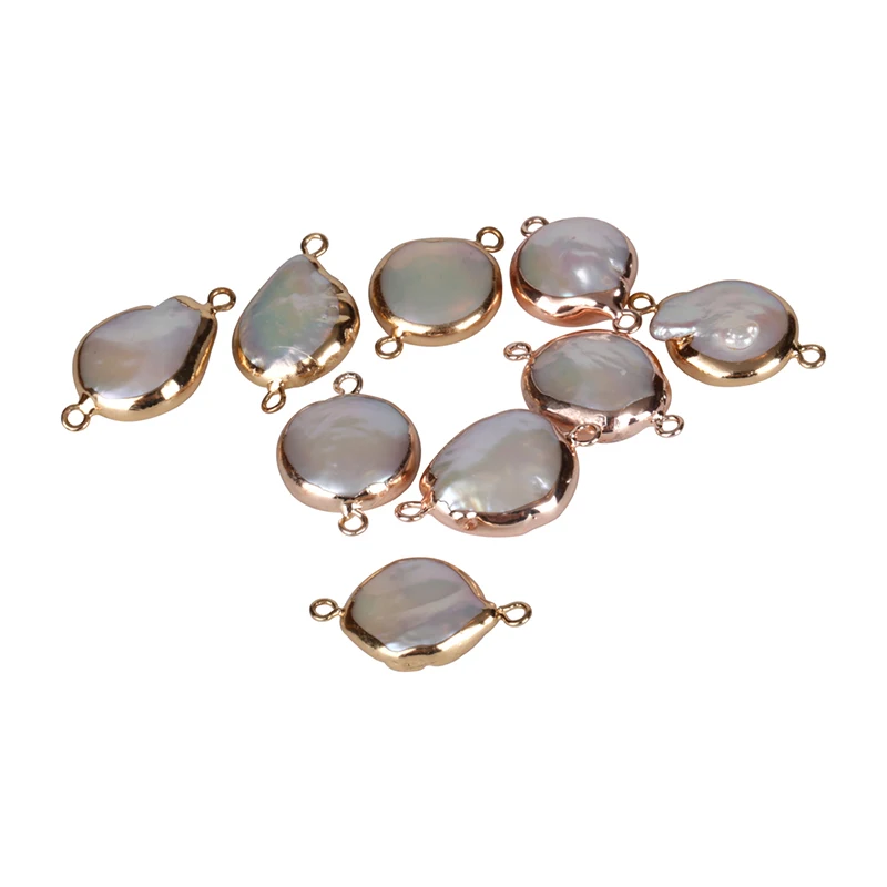 10 PCS Wholesale Flat Round Natural Freshwater Pearl Bead Charm 2 Gold Color Buckles Frame Connector For Diy Jewelry Making 2020
10 PCS Wholesale Flat Round Natural Freshwater Pearl Bead Charm 2 Gold Color Buckles Frame Connector For Diy Jewelry Making 2020