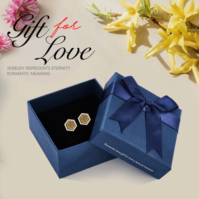 CDE Simple Jewelry Hexagon Stud Earrings with Zircon Gold Plated Geometric Earrings for Women Girlfriend Gift
CDE Simple Jewelry Hexagon Stud Earrings with Zircon Gold Plated Geometric Earrings for Women Girlfriend Gift