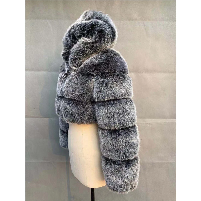 2021 High Quality Furry Cropped Faux Fur Coats and Jackets Women Fluffy Top Coat with Hooded Winter Fur Jacket manteau femme
2021 High Quality Furry Cropped Faux Fur Coats and Jackets Women Fluffy Top Coat with Hooded Winter Fur Jacket manteau femme