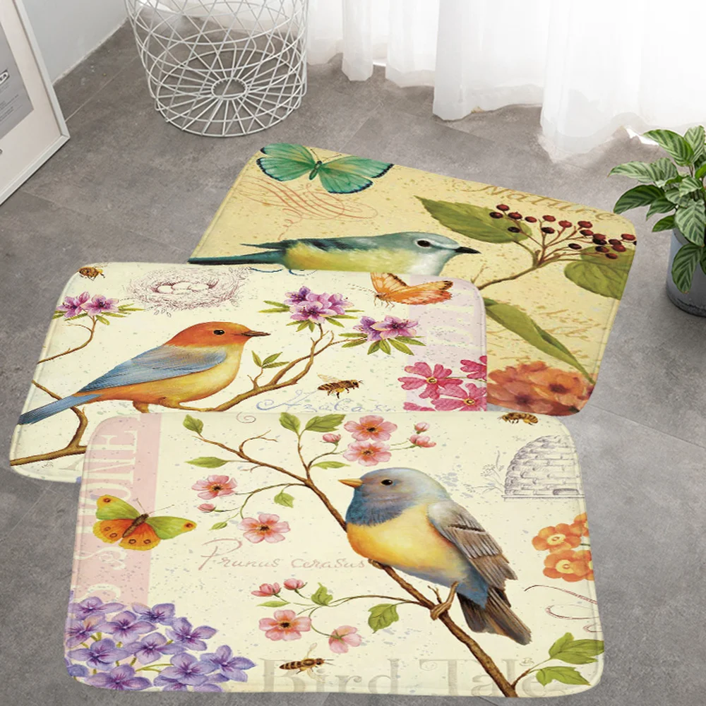 Farmhouse Decor Bird Rug Butterfly Floral Doormat Bath Mats Foot Pad Flower Home Decor Bathroom Mat Door Floor Carpet Alfombras
Farmhouse Decor Bird Rug Butterfly Floral Doormat Bath Mats Foot Pad Flower Home Decor Bathroom Mat Door Floor Carpet Alfombras