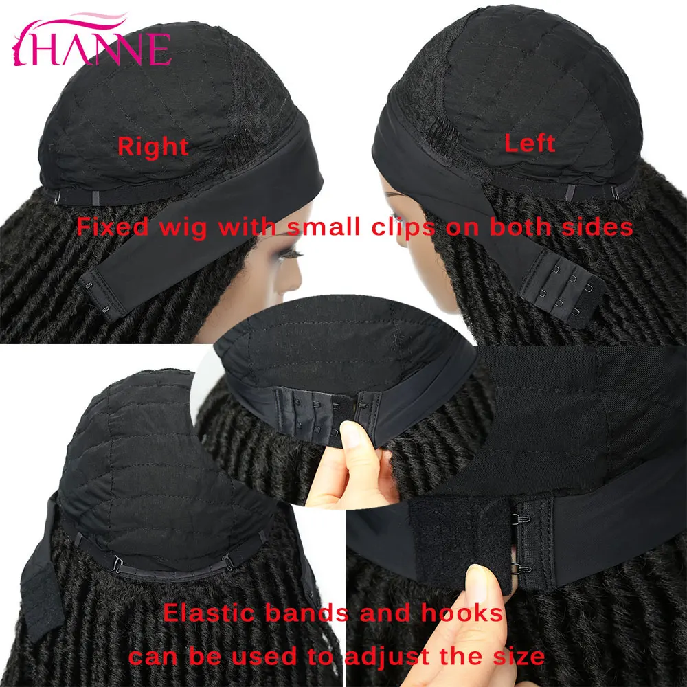HANNE Short Black Felts Dreadlocks Headband Wig Half Synthetic Wigs For Black Or White Women Natural Heat Resistant Hair
HANNE Short Black Felts Dreadlocks Headband Wig Half Synthetic Wigs For Black Or White Women Natural Heat Resistant Hair