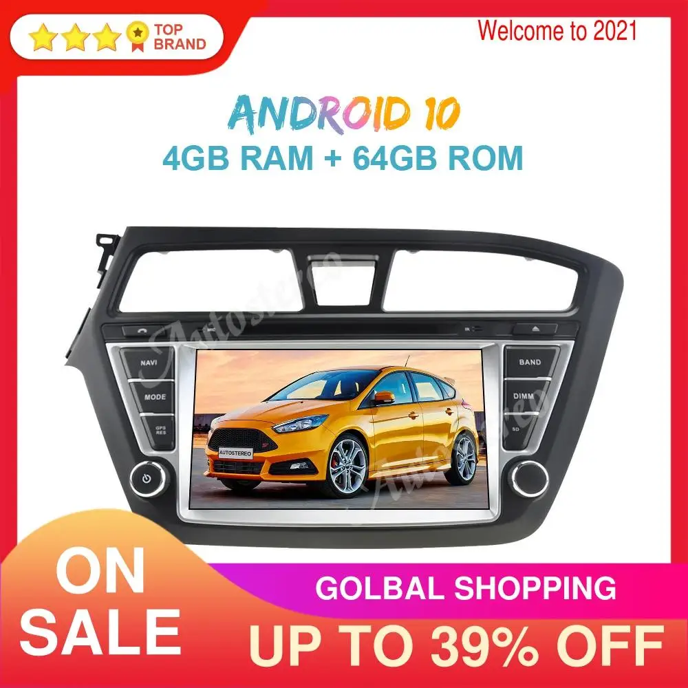 Android 10.0 4G+64GB Car GPS Navigation for Hyundai I20 2014-2017 Auto Stereo Multimedia Player Radio Tape Recoder ISP Head Unit
Android 10.0 4G+64GB Car GPS Navigation for Hyundai I20 2014-2017 Auto Stereo Multimedia Player Radio Tape Recoder ISP Head Unit