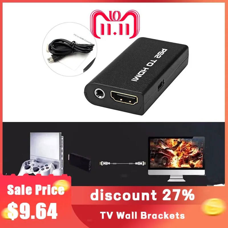 PS2 to HDMI Audio Video AV Adapter Converter with 3.5mm Audio Output for HDTV
PS2 to HDMI Audio Video AV Adapter Converter with 3.5mm Audio Output for HDTV