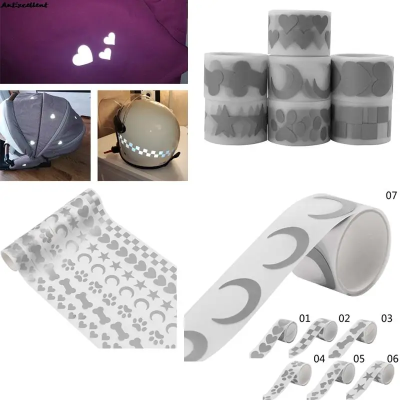 1 Roll 3cm*1m Reflective Sticker Self-adhesive High Visibility Reflective Assorted Star Decals Diy Tapes On Fabric Clothes
1 Roll 3cm*1m Reflective Sticker Self-adhesive High Visibility Reflective Assorted Star Decals Diy Tapes On Fabric Clothes