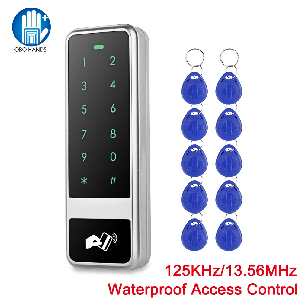 Водонепроницаемая металлическая клавиатура контроля доступа RFID 125 кГц или 13 56