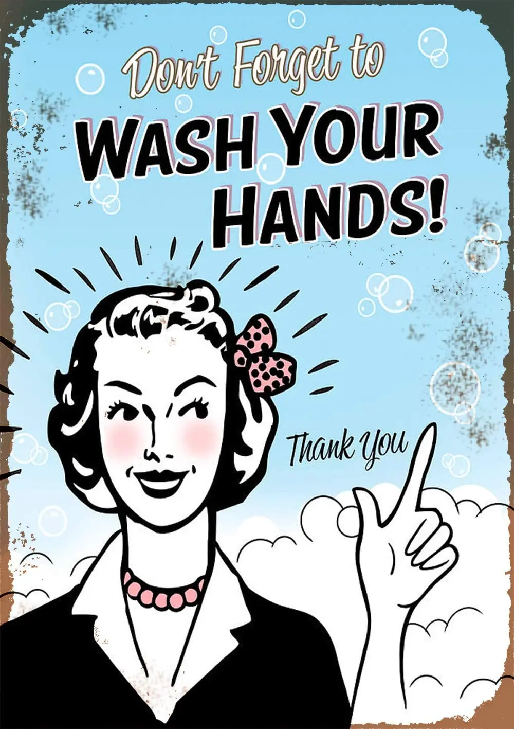 LERJIMUX Don't Forget to Wash Your Hands! Thank You Vintage Metal Tin Sign for Men Women,Wall Decor for Bars,Restaurant
LERJIMUX Don't Forget to Wash Your Hands! Thank You Vintage Metal Tin Sign for Men Women,Wall Decor for Bars,Restaurant